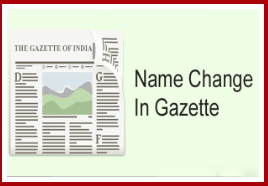 Name Change in Gazette of Delhi