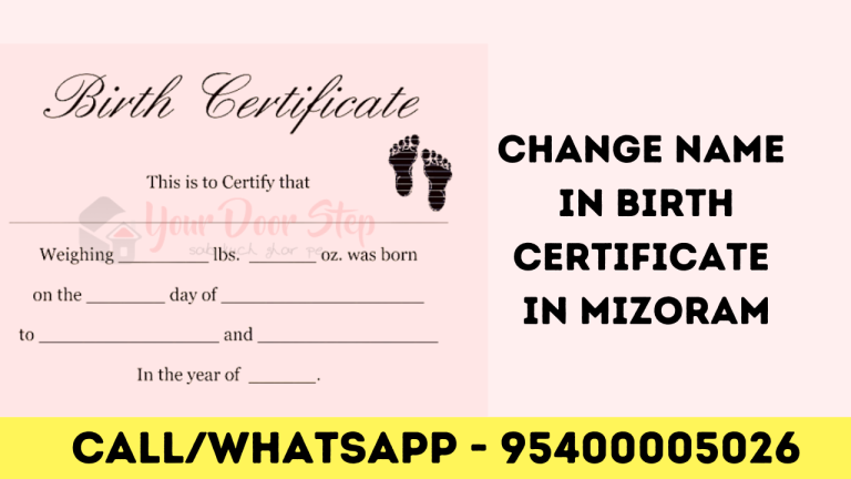 Birth Certificate Name Change Mizoram