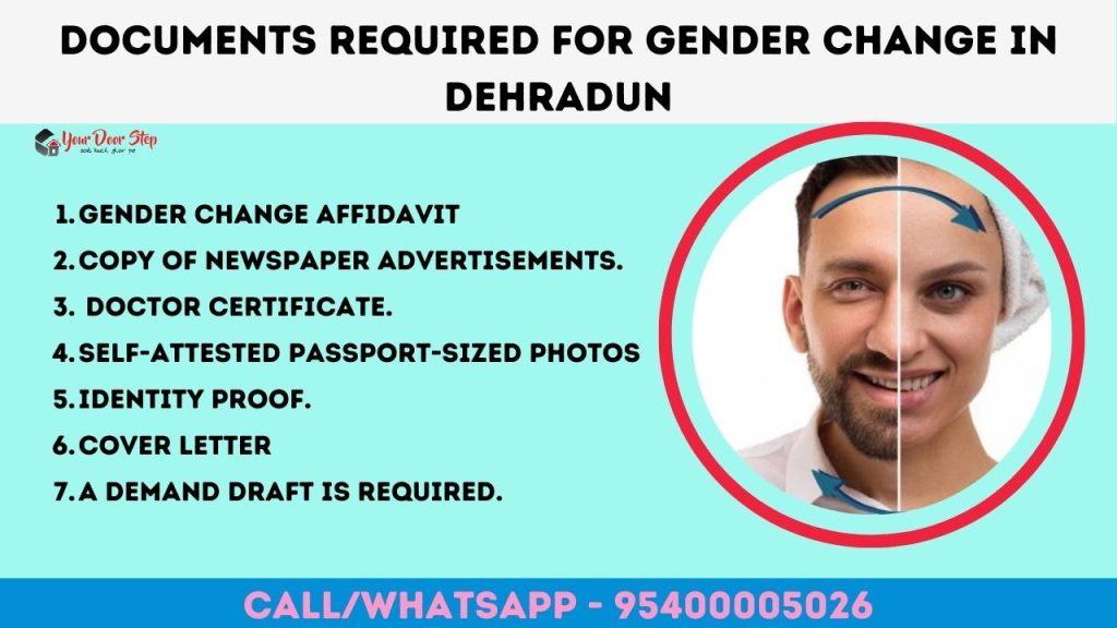 Documents Required for Gender Change in Dehradun