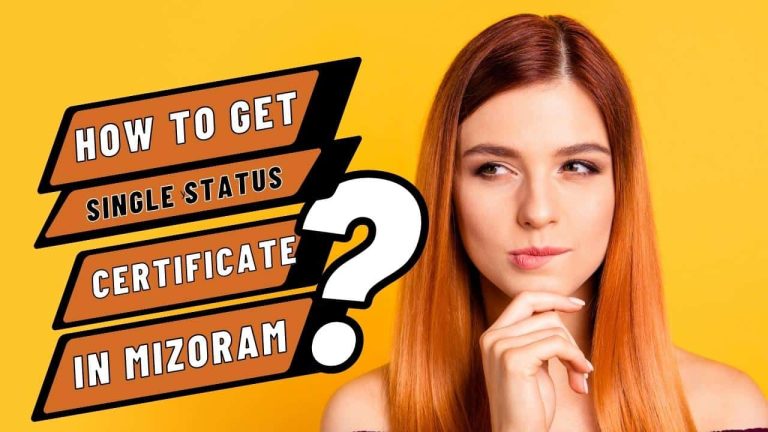 How To Get a Single Status Certificate In Mizoram