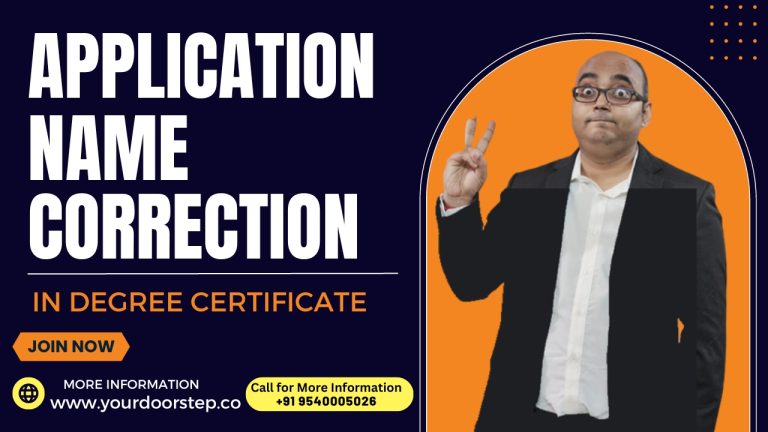 Application For Name Correction In Degree Certificate