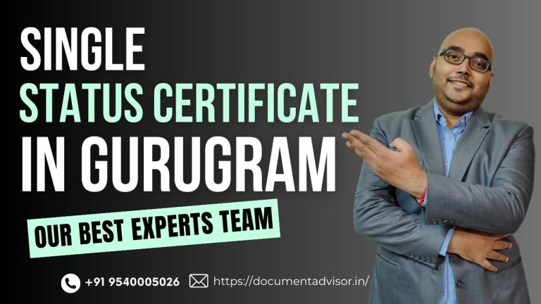 Single Status Certificate in Gurugram