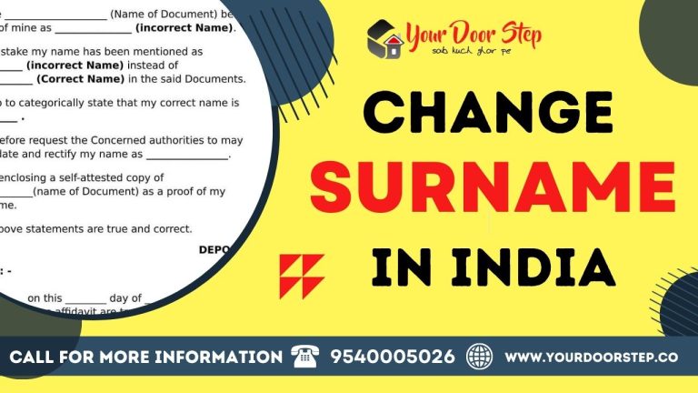 Apply For Surname Change in India?