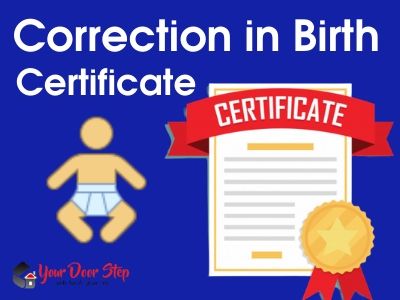 correction in birth certificate