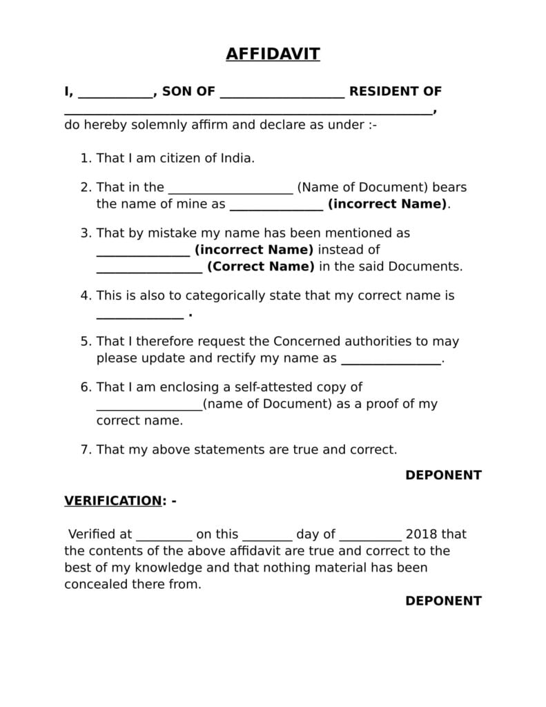 Name Modfication father name correction in passport