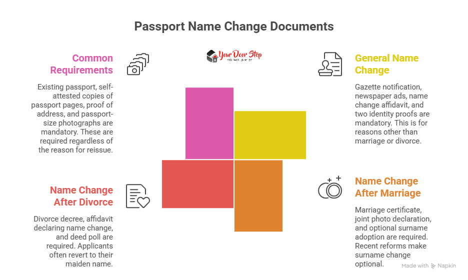 Passport name change documents