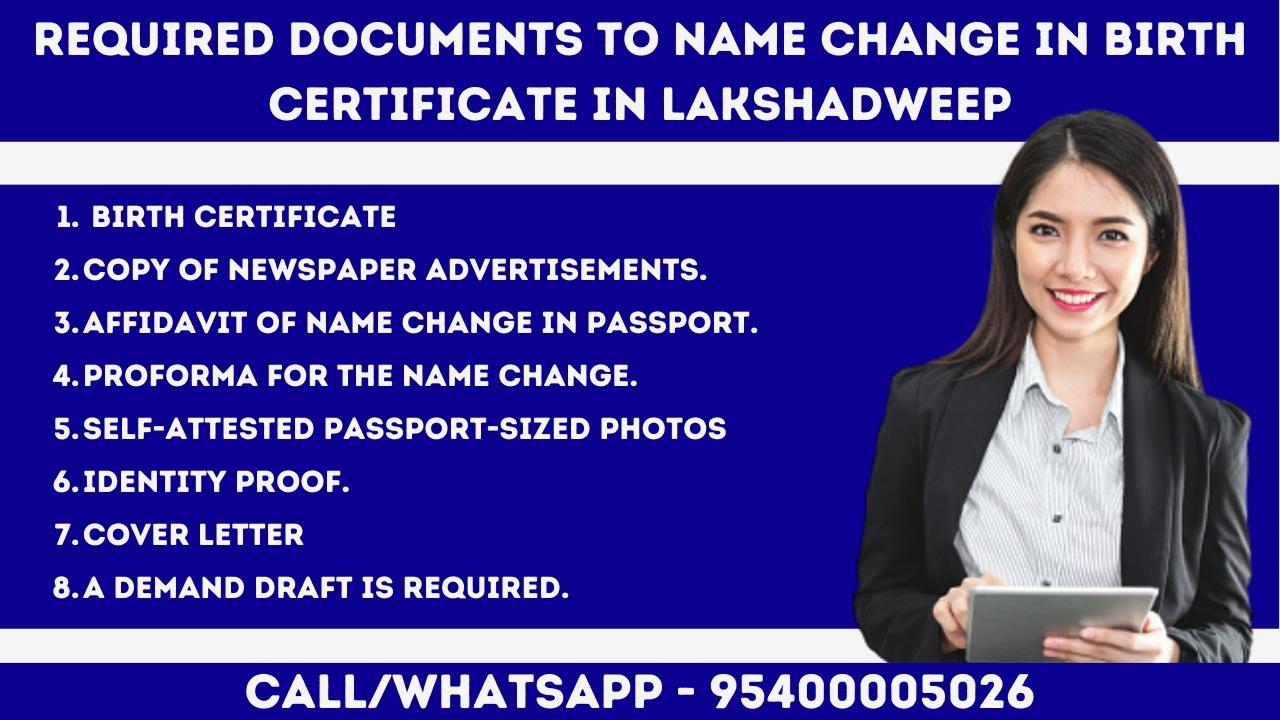 How to Change Your Name in birth certificate in Lakshadweep ...