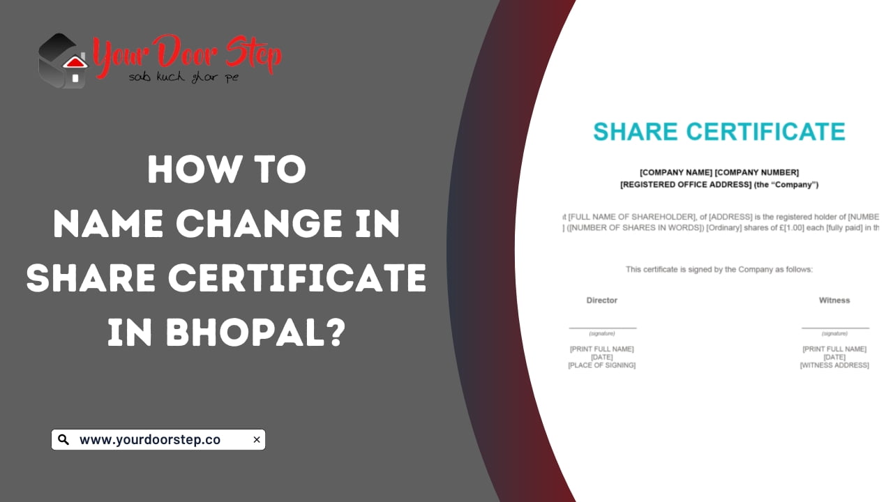 Name Change in Share Certificate in Bhopal