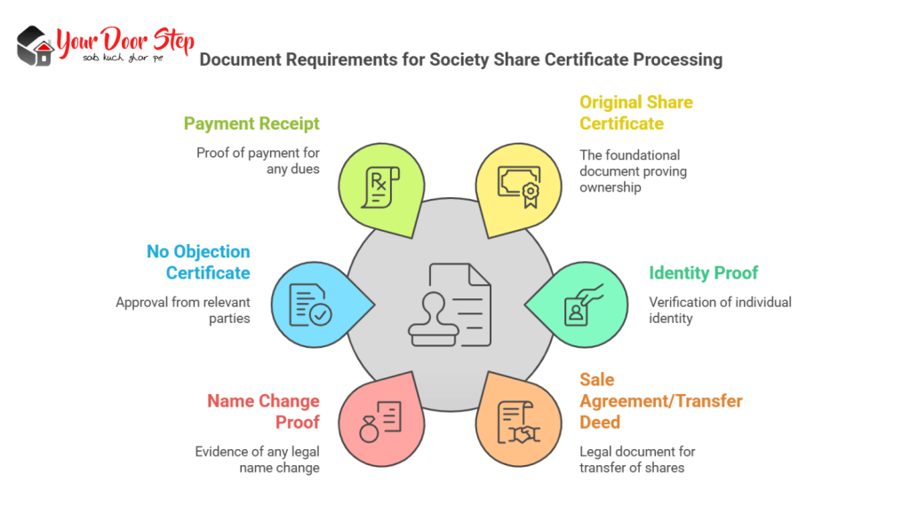 Document Requirements for Society Share Certificate Processing