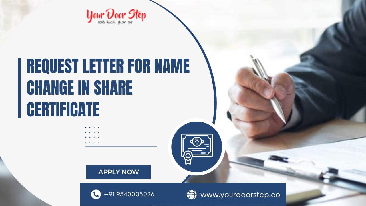 Letter Format For Change Of Name In Society Share Certificate