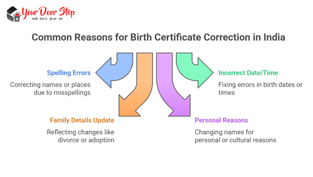 Common Reasons for Birth Certificate Correction in India