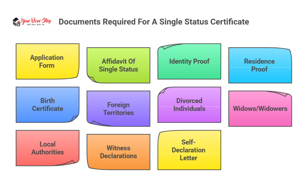 Documents Required For A Single Status Certificate