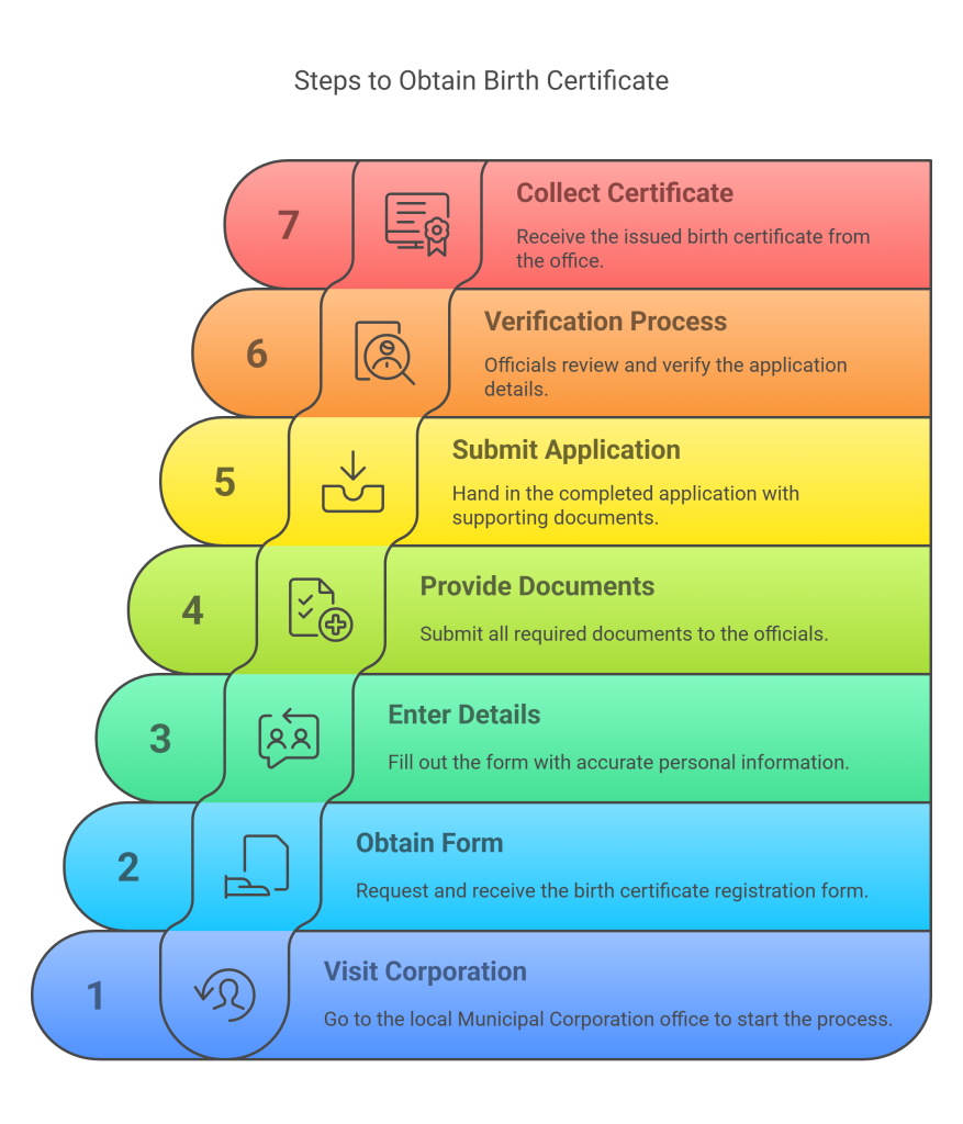 steps to obtain birth certificate