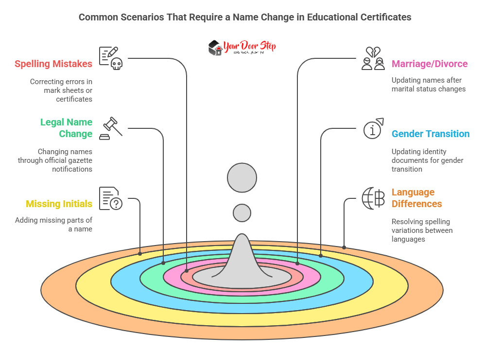 Common Scenarios That Require a Name Change in Educational Certificates