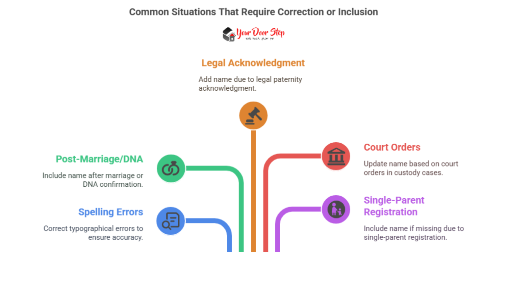 Common Situations That Require Correction or Inclusion