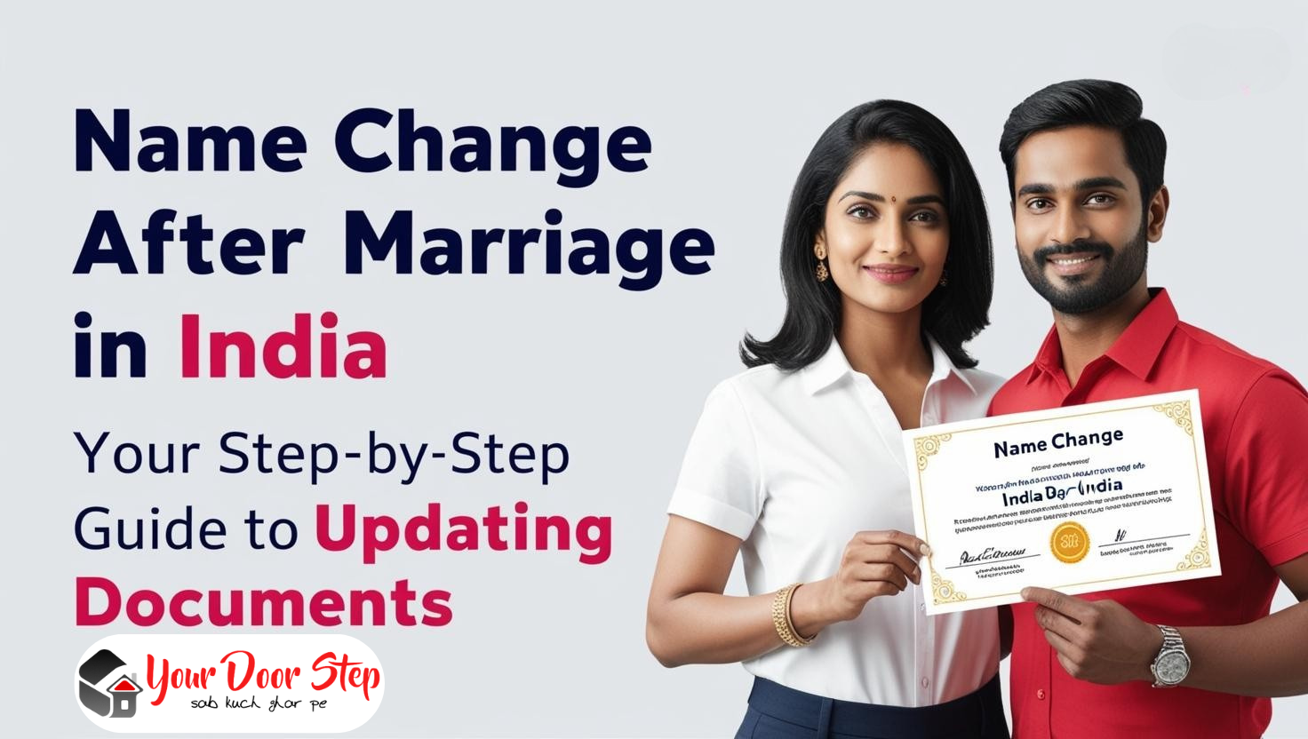 Name Change After Marriage in India: Your Step-by-Step Guide to Updating Documents | Your Door Step
