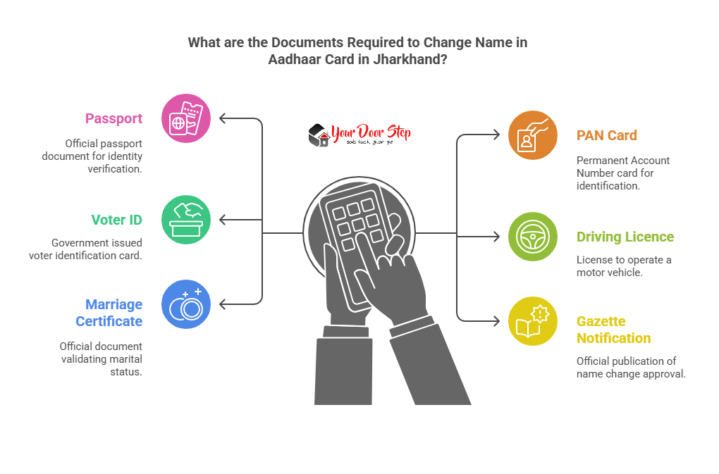 What are the Documents Required to Change Name in Aadhaar Card in Jharkhand?