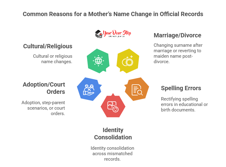 Common Reasons for a Mother’s Name Change in Official Records