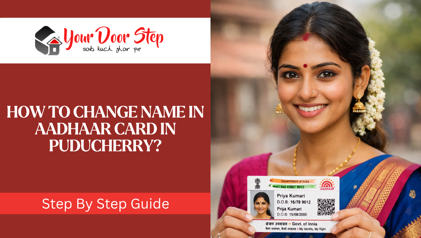 Complete Guide On How to Change Name in Aadhaar Card in Puducherry (Update for 2026)