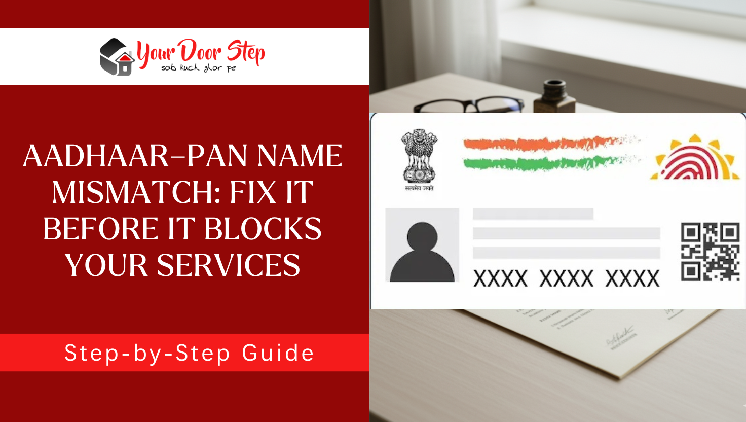 Aadhaar–PAN Name Mismatch: What to Do Before It Blocks Your Services