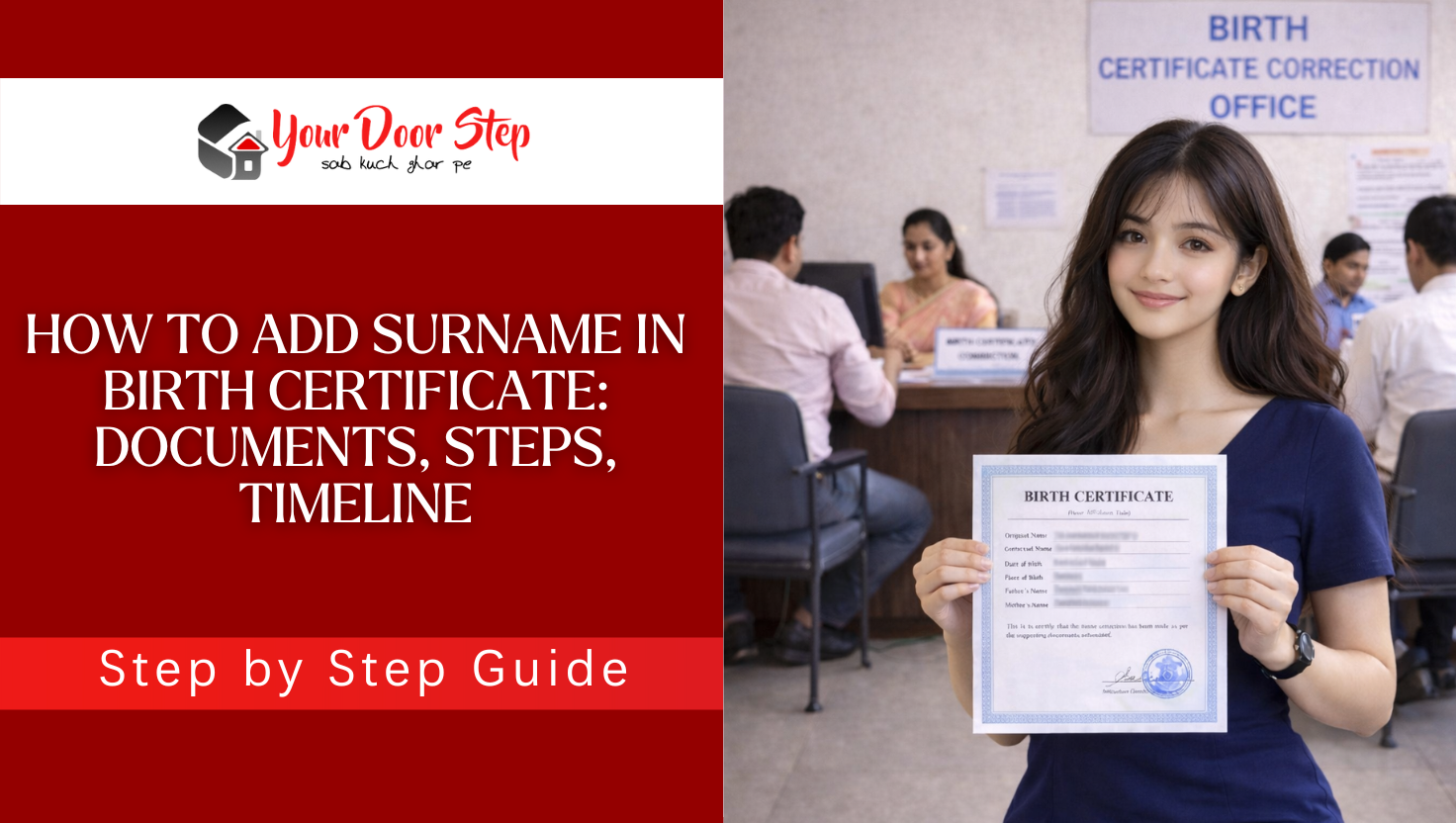 How to Add Surname in Birth Certificate: Documents, Steps, Timeline