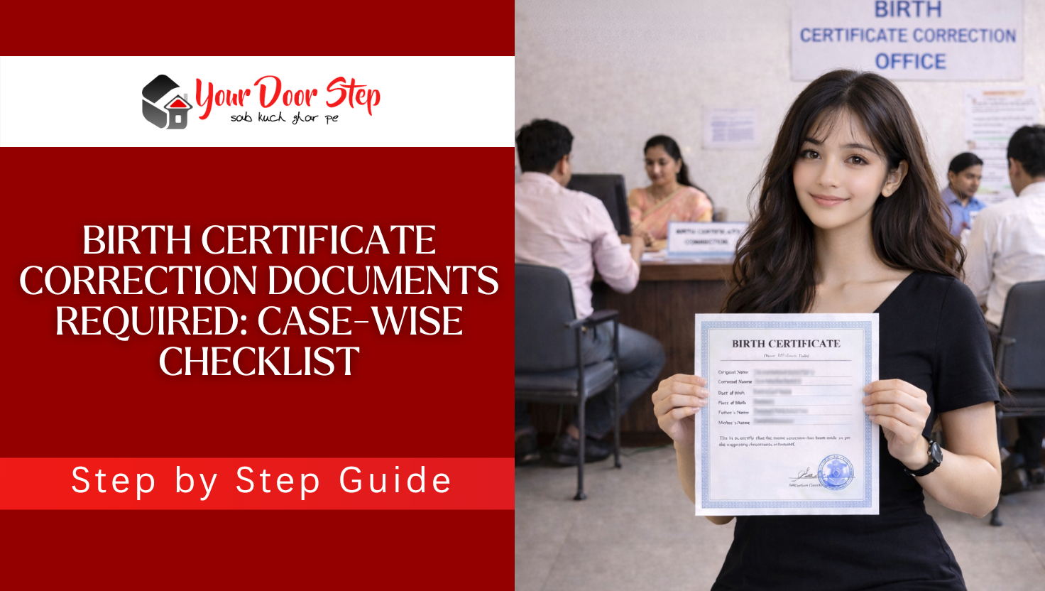 Birth Certificate Correction Documents Required: Case-wise Checklist
