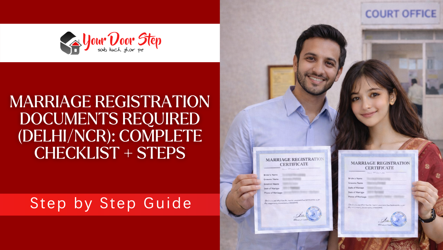 Marriage Registration Documents Required (Delhi/NCR): Complete Checklist + Steps