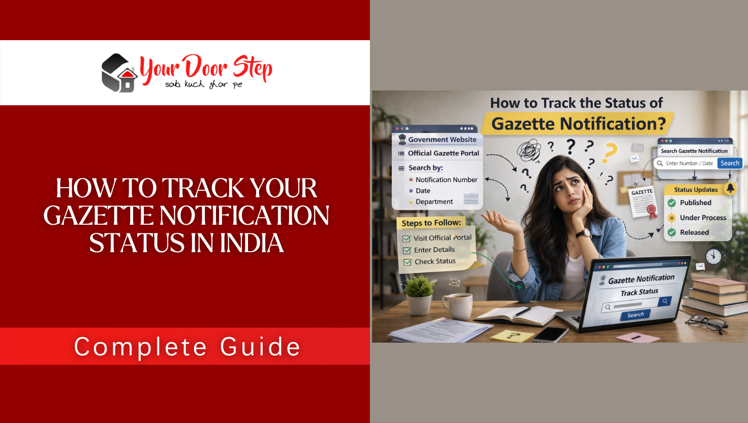 How to Track Your Gazette Notification Status in India?