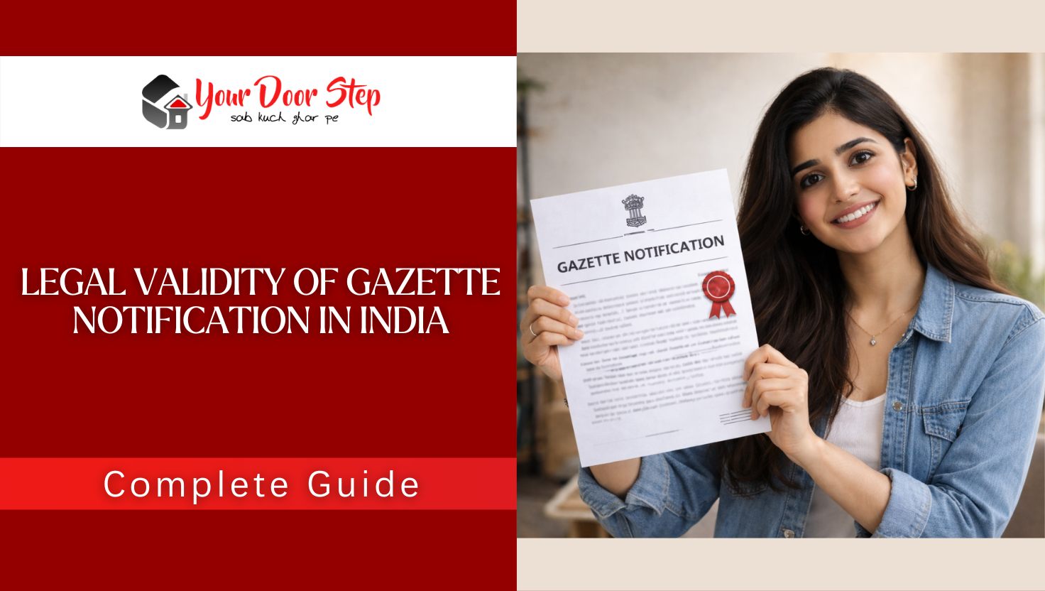 Legal Validity of Gazette Notification in India