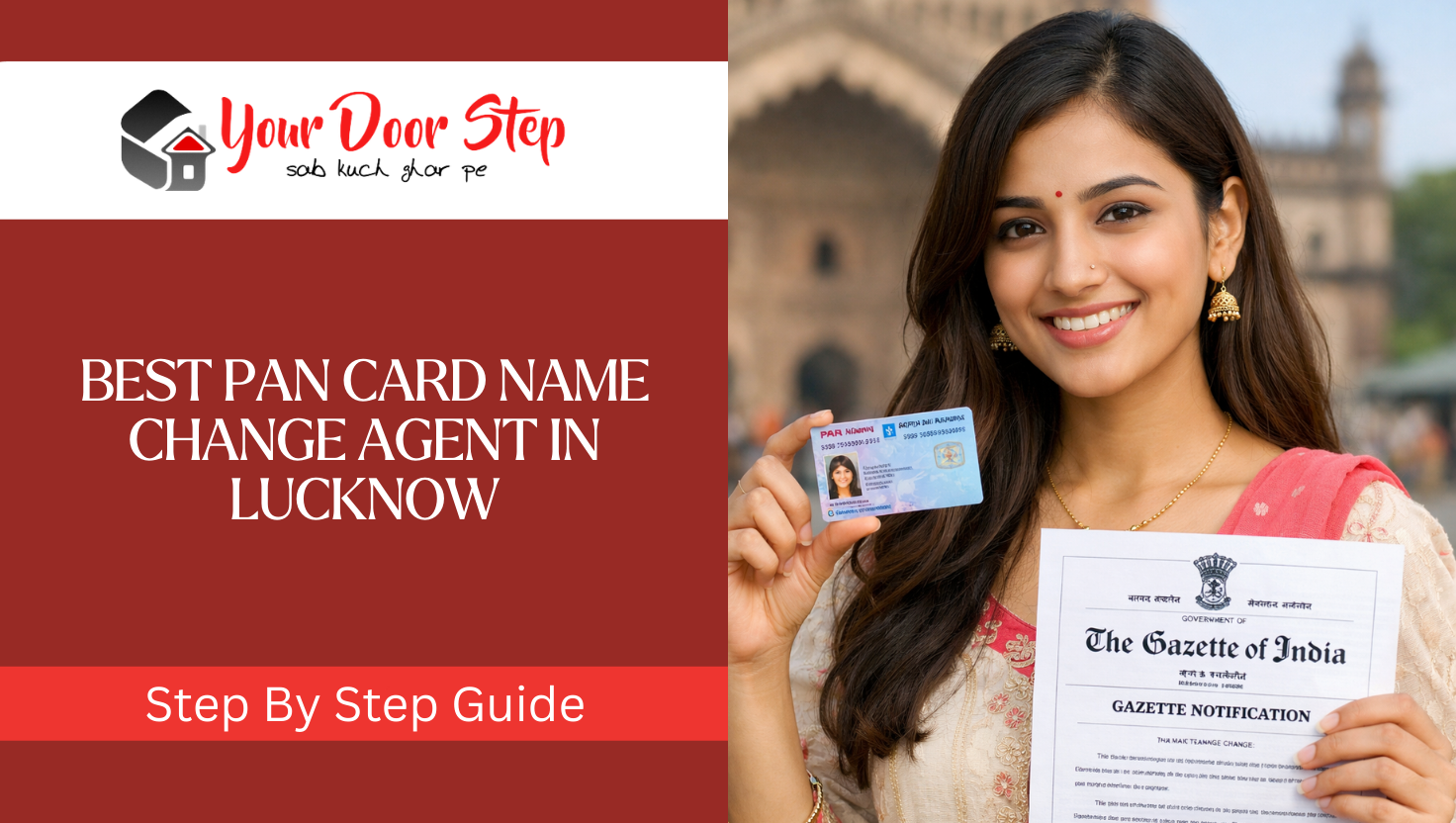 Best PAN Card Name Change Agent in Lucknow (2026) – Process, Cost, Documents & Doorstep Service