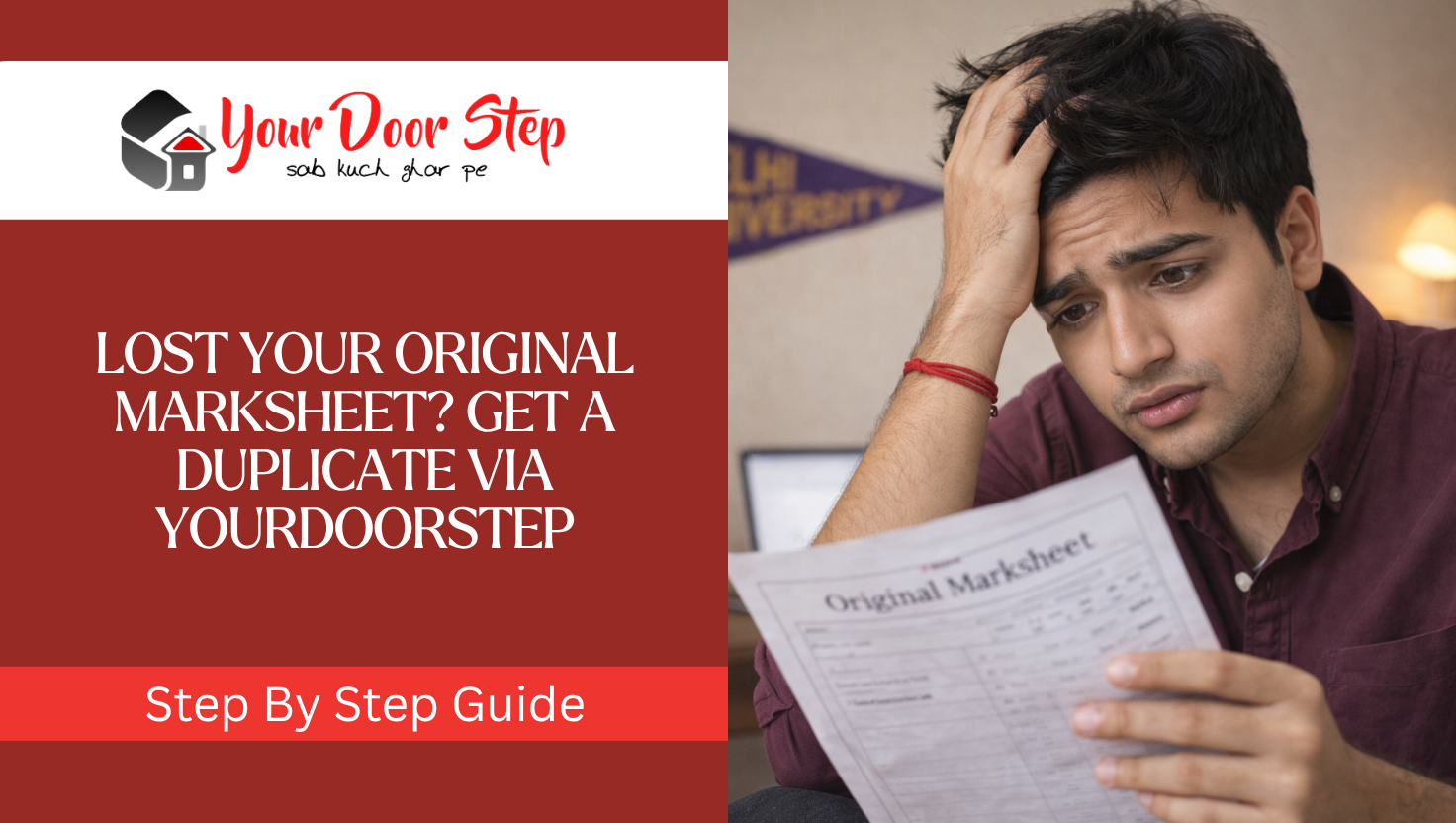 Lost Your Original Marksheet? Get a Duplicate via YourDoorstep