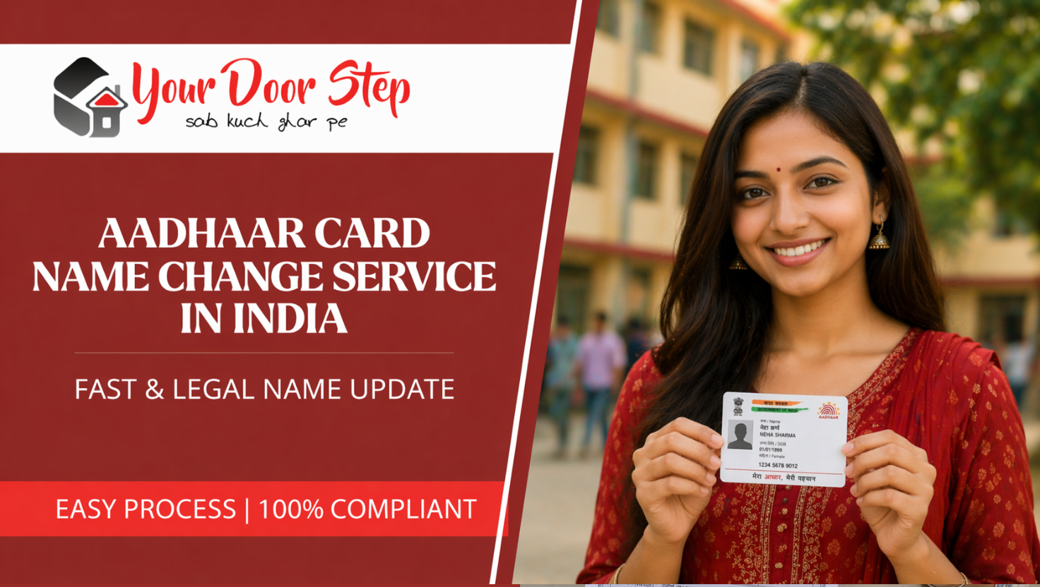 Aadhaar Card Name Change Service in India | Fast & Legal Name Update
