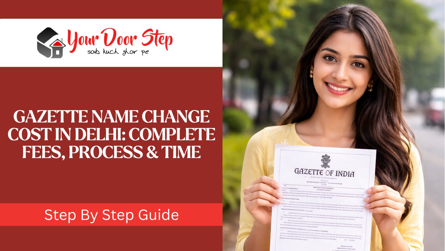 Gazette Name Change Cost in Delhi 2026: Complete Fees, Process & Time Guide